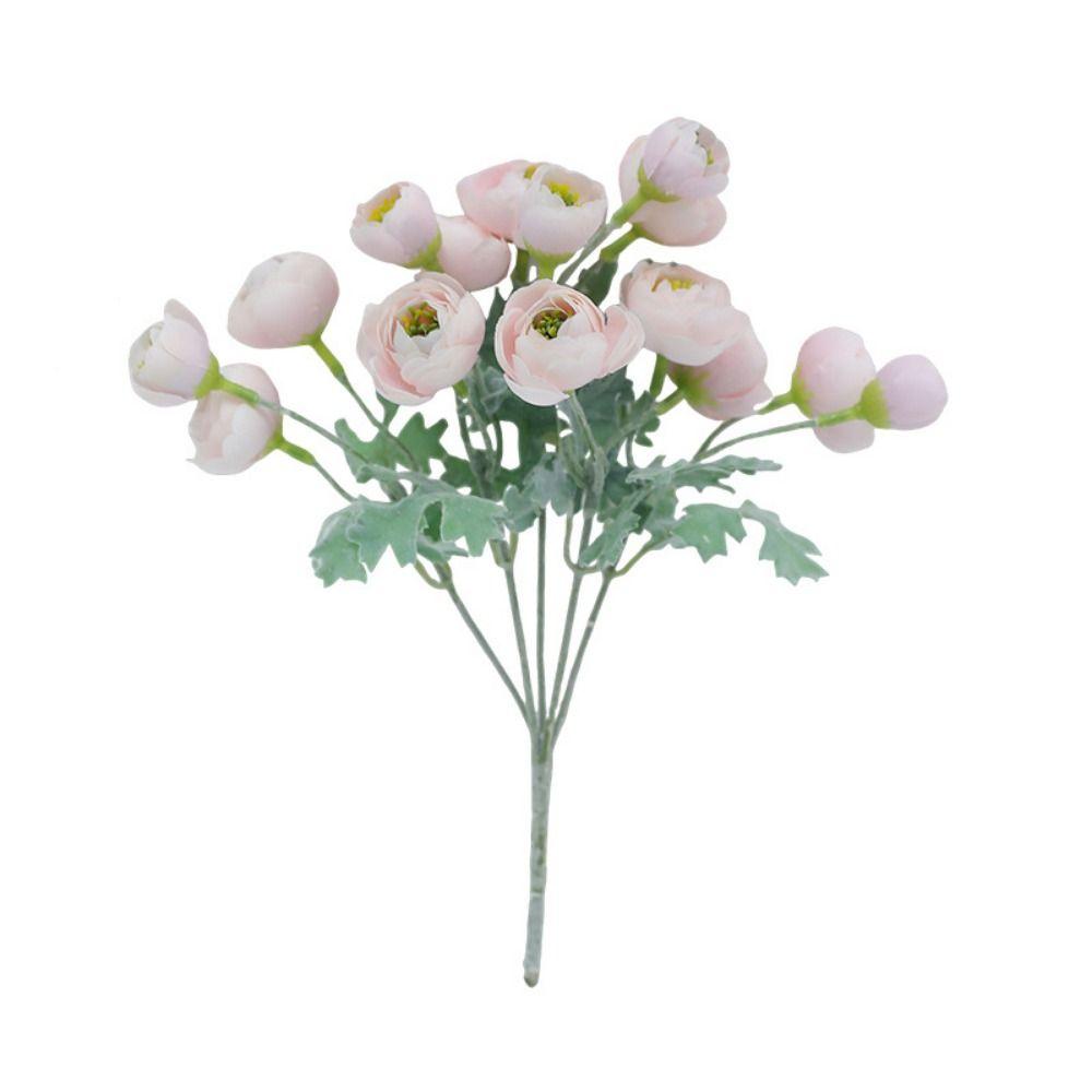 Multicolor Simulation Camellia Flower 15 Heads Faux Flower  Wedding Ornament