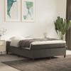 3144682 vidaXL Divan Bed and Mattress Dark Grey 140x200cm Velvet