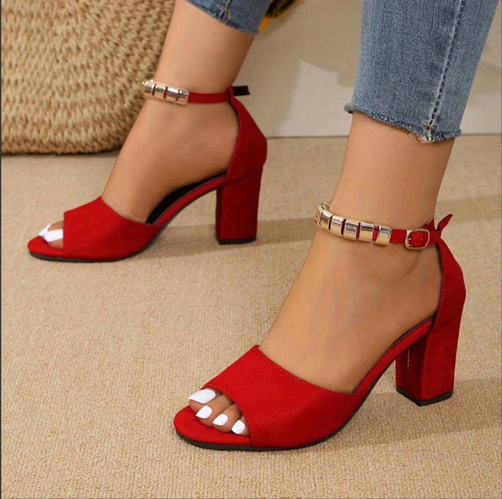 Fashion Women Sandals New Fashion High Heels Sandals Big Size Sandals Women Strap High Quality Shoes High Heels Women Sandalias De Tacón