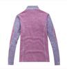 Women's Quick-Dry Fleece-Lined Long-Sleeve Running Shirt with Stand-Up Collar
