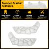 1 Pair Front Bumper Bracket for Infiniti G37 Q60 No.62223JL00A/62222JL00A White Left Right Driver Passenger Side