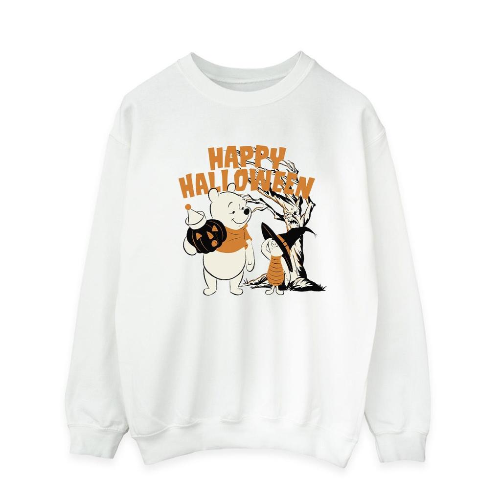 Disney Mens Winnie The Pooh And Piglet Happy Halloween Sweatshirt