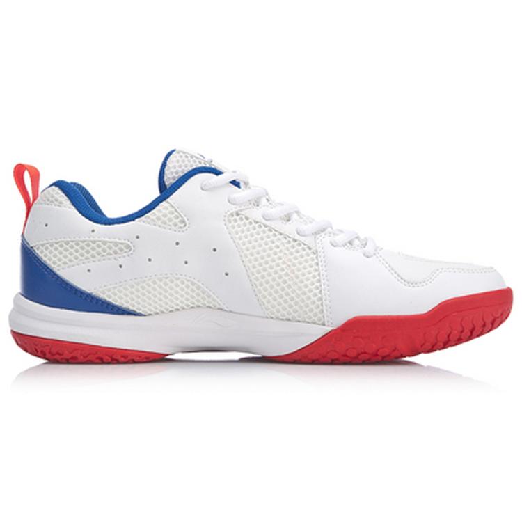 Li Ning Ace Textile, Synthetic Leather Cushioning Slip Resistant Abrasion Resistant Breathable Low Top Badminton Shoes AYTP011-3