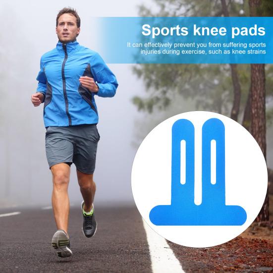 10 Pcs Precut Kinesiology Tape for Knee Pain Relief Waterproof Elastic Athletic Tape for Knee Support Stability