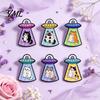 Kitten Badge Pin Enamel UFO Cat Metal Brooch, Aliens Ship Pin, Lapel Clothing Bag Scarves Hat Accessories for Men Women Brooch