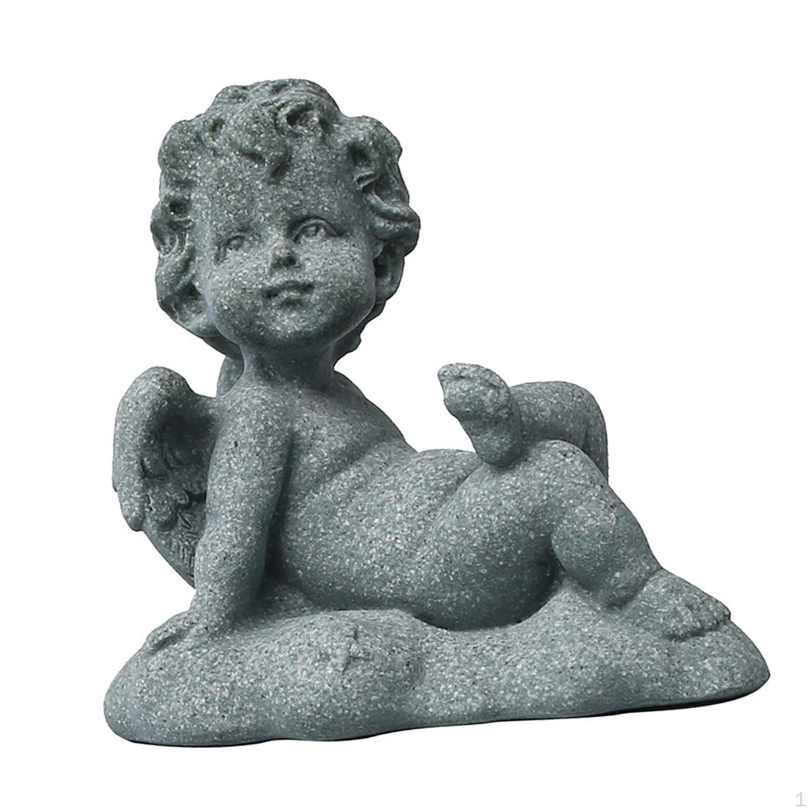 

Статуэтка ангела Скульптура херувима Маленькое настольное украшение Декоративная фигурка для гостиной Стол Полка