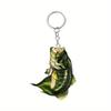 Creative 2d Acrylic Keychain Cute Driving Cat Pendant Home Tree Window Hanging Decor Gift Pet Lover Car Backpack Animal Ornamen