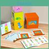 Wooden Stackable Blocks For Kids With Learning Shapes And Fine Motor Skills Development
