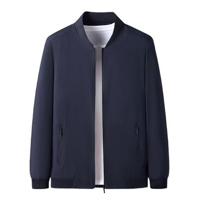 Two Patterned Baseball Work Collar Jacket Fashion Inner Double Pocket Thermal Jacket