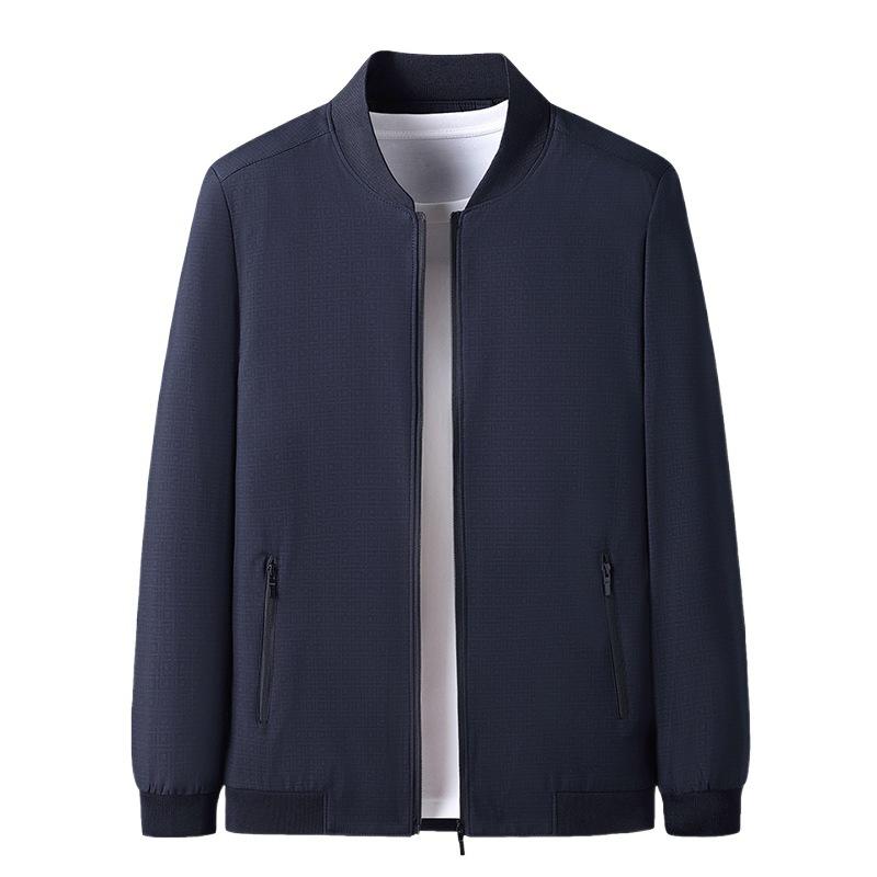 Two Patterned Baseball Work Collar Jacket Fashion Inner Double Pocket Thermal Jacket