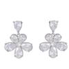 Popular New Trend Flower Stud Earrings Fashionable High-end Design Sweet Stud Earrings Fresh and Delicate Versatile Stud Earrings