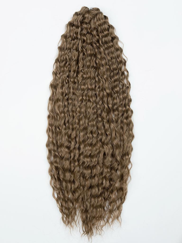 Lockiges Tiefwellen-Haar Weiches Synthetisches Lockiges Twist-Häkel-Futura-Zopf-Ariel Anna Jessica Brasilianische Glückliche Haarverlängerung