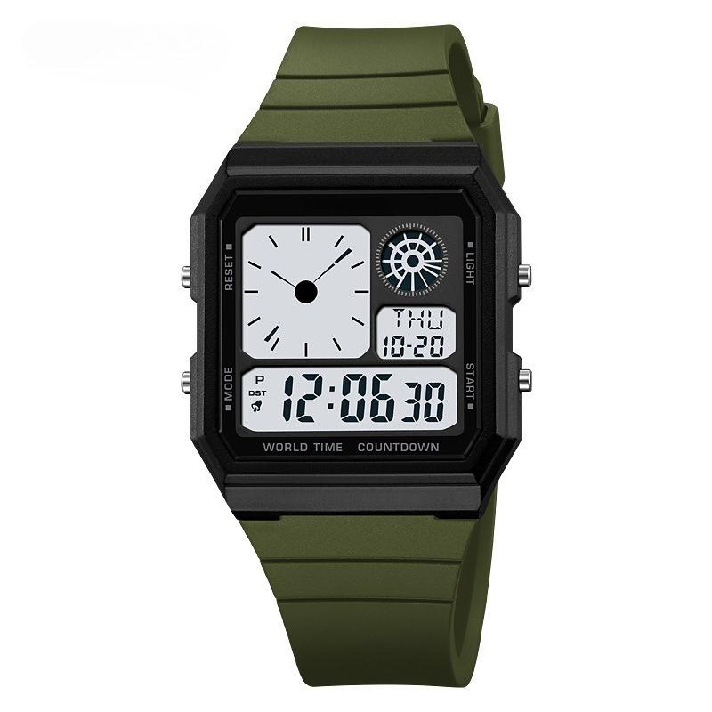 Sports Watch Summer Time Students Waterproof Outdoor Simulated Pointer Electronic Wristwatch