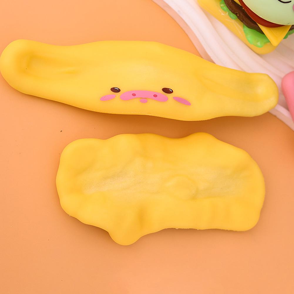 Cartoon Squeeze Toy Cute Animal Hamburger Stress Relief Toy DIY Stacking Food Squeeze Toy Gifts For Boys Girls