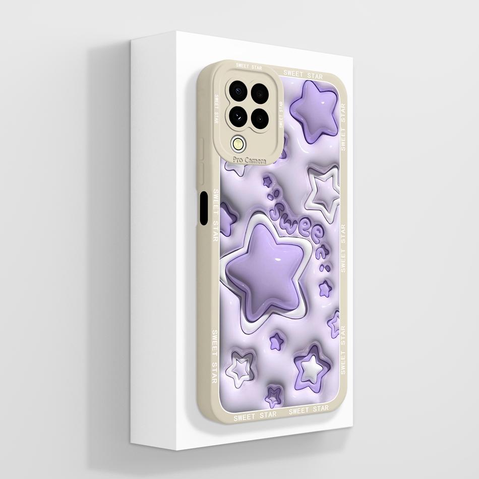 For Samsung M22 M32 A22 4G Case Cute Panda Soft Liquid Silicone Phone Back Cover For Galaxy M 22 32 A 22 Funda Camera Protectors