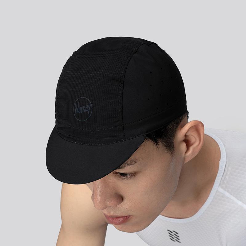 NUCKILY Breathable Quick-Dry Cycling Skull Cap for Helmet Liner - Unisex Summer Sports One Size чёрный