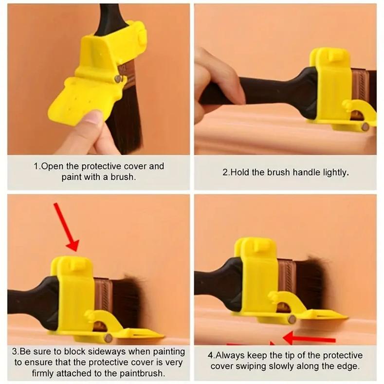 Farbtrennpinsel, Wandpinsel, Besatz, Abschlusskante, Innenwand-Eckpinsel