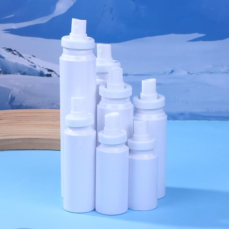 White Fine Mist Spray Bottle – Portable Atomized Dispenser for Makeup, Alcohol, and Facial Hydration