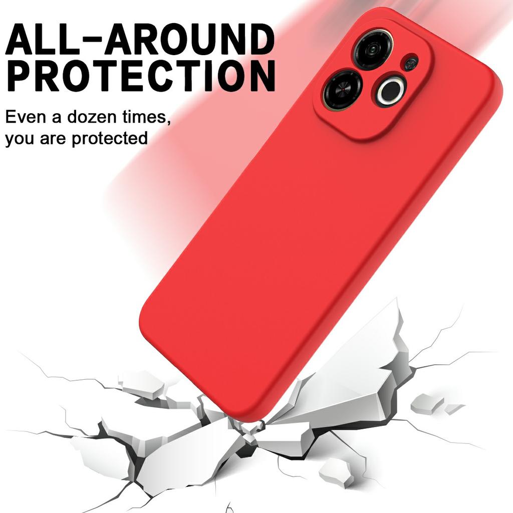 For TECNO Spark 30C 5G/Pop 9 5G Case Liquid Silicone Phone Back Cover with Hand Strap