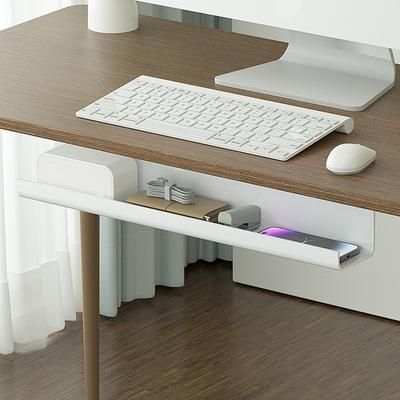 Kabelmanagement-Ablage unter dem Schreibtisch Selbstklebender Kabelorganisator Flammhemmender Metall-Kabelkorb für Ladekabel
