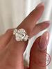 925 Silver Simple Classic Shiny Triple Oval Zircon Ring For Women Engagement Wedding Luxury High Quality Fine Jewelry