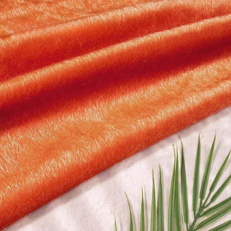 Plain Color Super Thick Faux Mink Fur Fabric Horsehair Flocking Plush Fabric DIY Sewing Sofa Clothing Luggage Shoes Toys Fabric