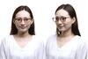 Az Stilvolle Lesebrille Lichtfilter Sabae Hersteller Hochleistungs-Linse Lesebrille Braun Demi Gold Braun Linse [FaceTrick Label] UV/Nah