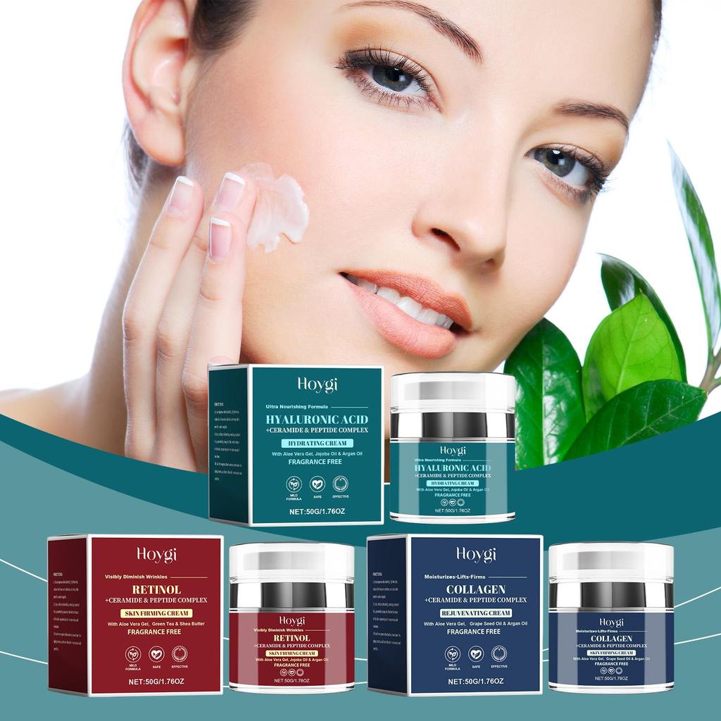 Hoygi Facial Care Cream 50g Deep Hydration, Repair and Soothe Skin, Lightweight, Non-Greasy, Long-Lasting Moisturizing Cream