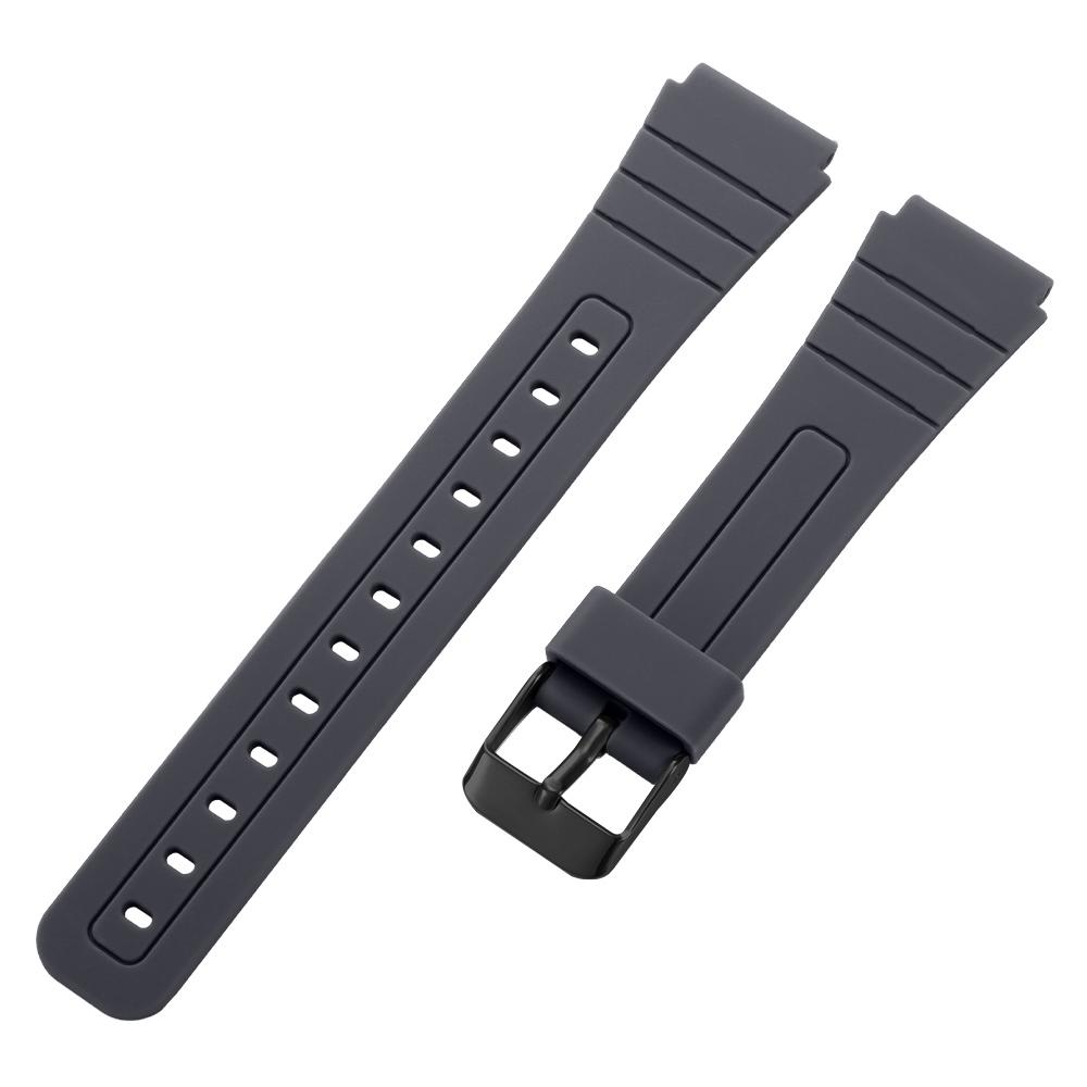 Cinturino in Silicone da 18mm per Casio F91W W800H SGW400 F-91W F84 F105/108 A158/168 AE1200 Cinturino Impermeabile Sostitutivo