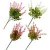 Fleur Artificielle avec Feuilles Vertes Longue Tige Fleur Artificielle en Plastique Résistante aux UV Maison Bureau Fête Intérieur Extérieur Plantes Artificielles Décor