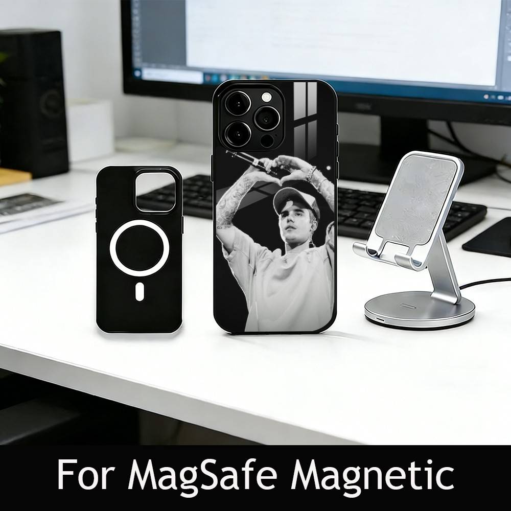S-Singer Beliebers Phone Case For iPhone17,16,15,14,13,12,11 Plus,Pro Magnetic with Magsafe Wireless Charging