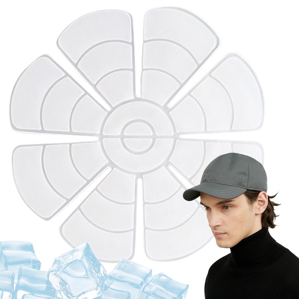 Cooling Hat Insert PCM Cooling Caps Liner Hard Hat Cooling Cold Packs Soothing Ice Summer Universal Hat Fit For Relieve Heat