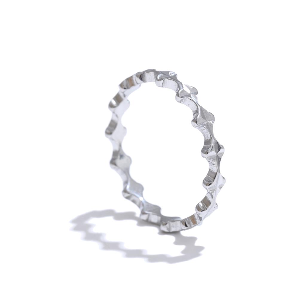 

Yhpup Minimalist Stainless Steel Thin Geometric Ring Gold Silver Color Fashion Versatile Daily Jewelry Accessories 9