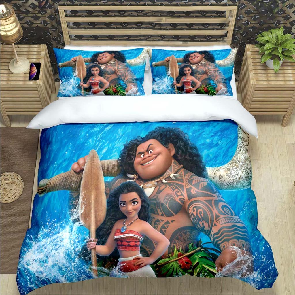 Fashion Print Moana Bedding Sets Bed Supplies Set Duvet Cover Bed Comforter Set Bedding Set child Birthday Gift