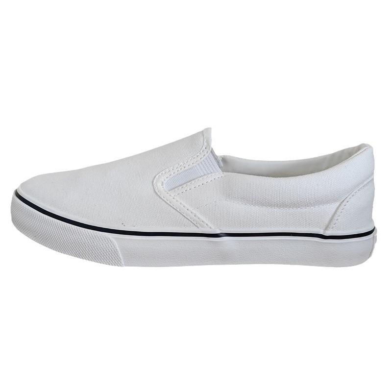 Double Star Unisex Canvas Slip-On Skate Shoes with Rubber Sole