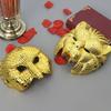 Masquerade Mask Golden Leopard/Lion Mask Cosplay Mask Party Mask Animal Mask for Halloween Carnivals Fancy Dress Party