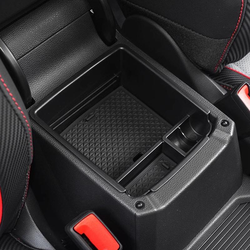 Car Storage Box For VW TIGUAN MK2 SEAT TARRACO FR Volkswagen TAOS Center Console Armrest Storage Organizer Interior Accessories