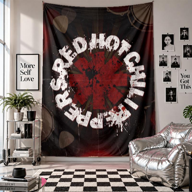 Red Hot Chili Peppers Wall Tapestry Home Decor Wall Hanging Cloth for Bedroom Living Room Background