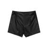 2023 Autumn/Winter Women's High Waist PU Leather A-Line Shorts - Slim Fit, Sexy & Stylish