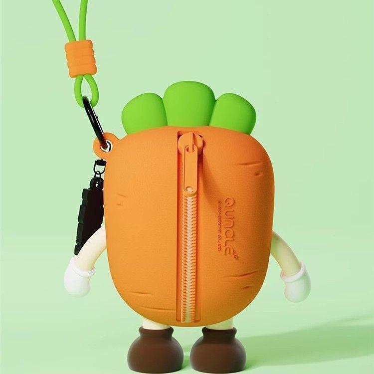 Cute Silicone Vegetable Coin Purse: Shiitake Mushroom & Potato Design for Earphone and Key Storage