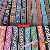 Red Jacquard Lace Embroidery Ribbon - 2CM for Stage Costume Accessories