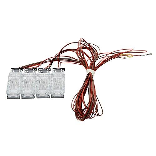 

KUWAN® Foot Lamp, Room Light, Halogen Light, Car Interior Decoration, Floor Illumination, Pack of 4