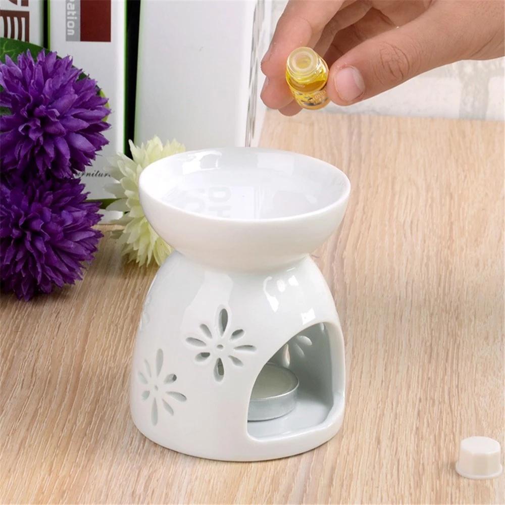 Tealight Candle Holder Essential Oil Burner Diffuser Incense Oil Burner Fragrance Night Lamp Ceramic Incense Burners
