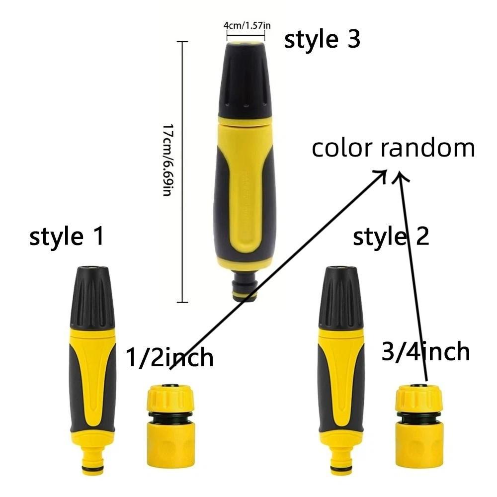 Adjustable High Pressure Nozzle Portable Plastic Car Cleaning Tool Pipe Fittings Garden Watering Nozzle Garden Irrigation