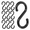 50 Pcs Hook Up Multi-functional Hooks Plastic S-shaped For Hanging Clothes Coat Hangers