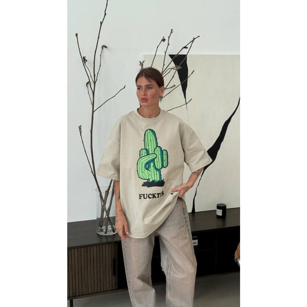 Hirsionsan Green Plant Graphic Printed T Shirt Women Summer Spring 100% Cotton Short Sleeve Loose Tee Female Oversized Girls Tees Tops