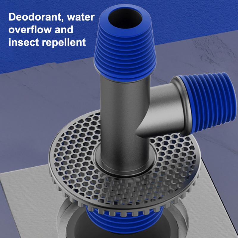 Washing Machine Drain Pipe Floor Drain Joint Bathroom Drainage Pipe Deodorizing And Anti-overflow Dryer Special Three-way Cover