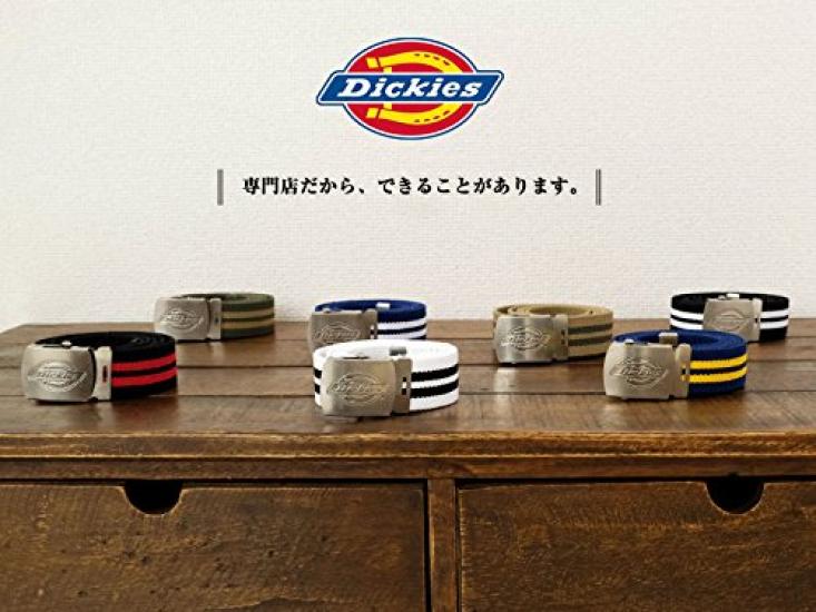 Dickies Casual Belt 32mm Acrylic Poly Gacha Belt White x Black Men's