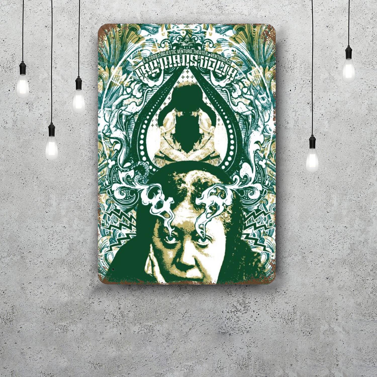

mars volta Decor Poster Vintage Tin Sign Metal Sign Decorative Plaque for Pub Bar Man Cave Club Wall Decoration 20x30cm（7.8x11.8inch）
