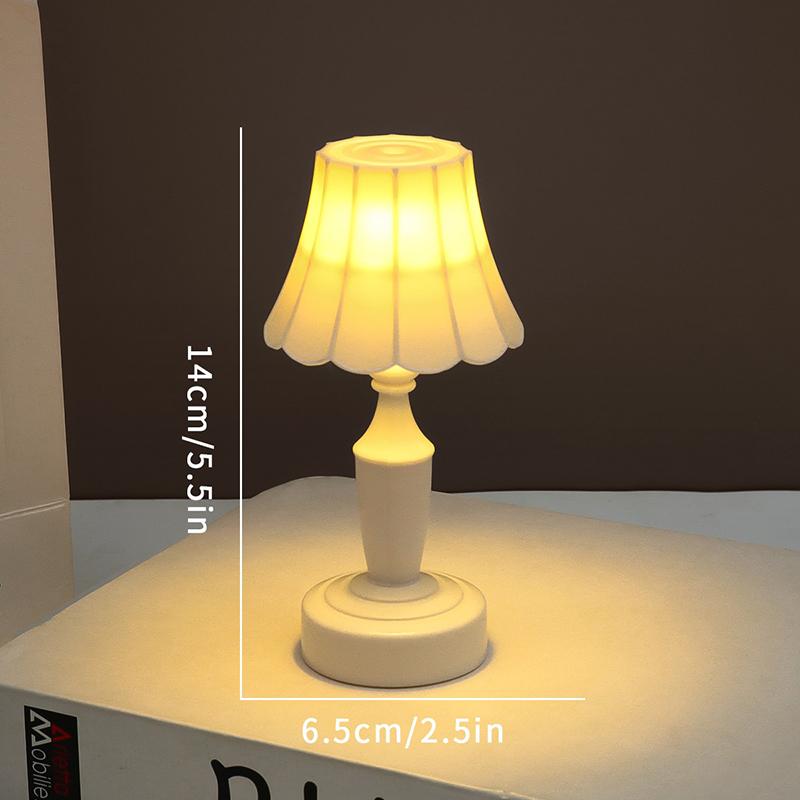 Mini LED Night Light Battery Powered Cute Flower Shape Nordic Table Lamp Warm Light for Bedroom Children Gift Home Decor